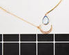 Creative Moon Pendant Open Choker Necklace For Ladies Elegant Crystal Cuff Collar Necklace Statement Party Jewelry