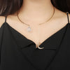 Creative Moon Pendant Open Choker Necklace For Ladies Elegant Crystal Cuff Collar Necklace Statement Party Jewelry