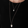 Crystal Owl Pendants Necklace For Women Rose Gold Double Layer Long Chain Necklaces Female Stainless steel Jewelry