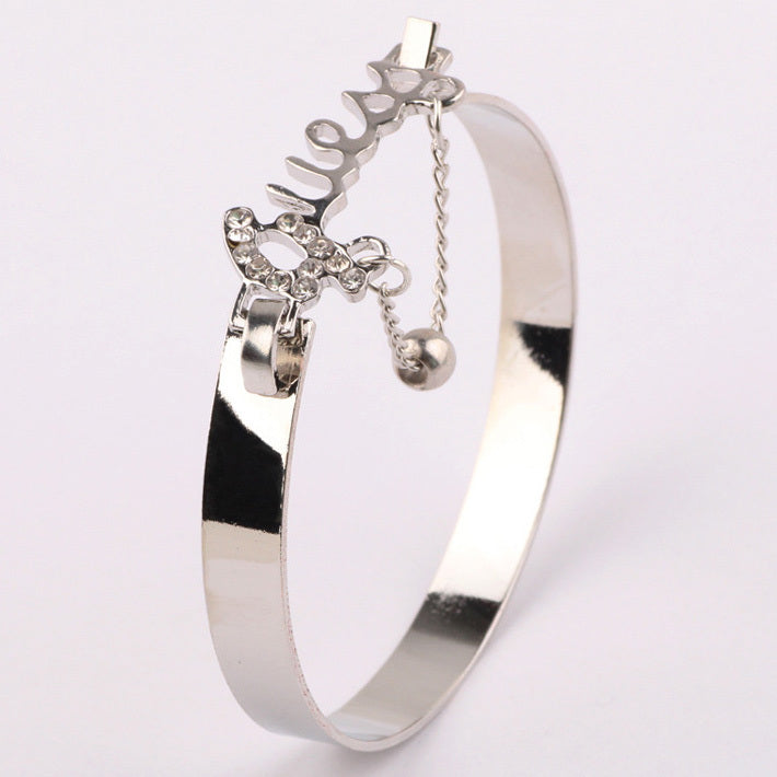 New Crystals Bracelet Gold Silver Charm Bracelets & Bangles For Women Fashion Jewelry Wristband VB230 P40