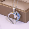 Cute Animal Unicorn Heart Pendant Necklace Women's Necklace Crystal Inlaid Metal Sliding Pendant Accessory Party Gift