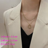 Dainty Zirconia Butterfly Pendant Necklace For Women Punk Silver Color Layered Chain Korean Cute Choker Jewelry 2021