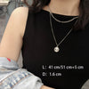 Dainty Zirconia Butterfly Pendant Necklace For Women Punk Silver Color Layered Chain Korean Cute Choker Jewelry 2021