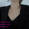 Dainty Zirconia Butterfly Pendant Necklace For Women Punk Silver Color Layered Chain Korean Cute Choker Jewelry 2021