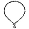 Design 316L Stainless Steel Chain Blank Heart Pendant Necklace For Women  OT Buckle Toggle Choker Femme Jewelry