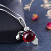 New Design 925 Sterling Silver Necklace Bunny Crystal Pendant Silver Chain Charm Jewelry For Women