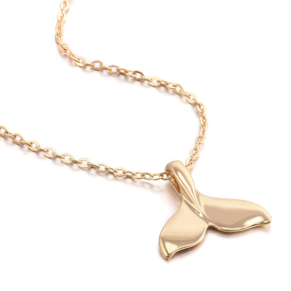 New Design Animal Fashion Women Necklace Whale Tail Fish Nautical Charm Mermaid Tails Necklaces Jewelry