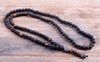 Design Black 6mm BLava Stones Wood Bead Men's Hematite Buddha Bead Necklace