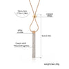 Design Capsule Pendant Necklace Gold Silver Color Cylindrical Pendants Stainless Steel Chain Necklace For women Jewelry 2022