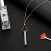 Design Capsule Pendant Necklace Gold Silver Color Cylindrical Pendants Stainless Steel Chain Necklace For women Jewelry 2022