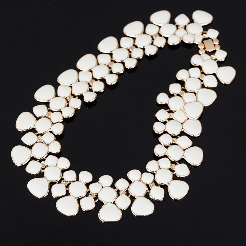 Design choker Short Necklace Popular Big Pendant Clavicle Chain 9 color  Women's Delicate Banquet Jewelry #N003