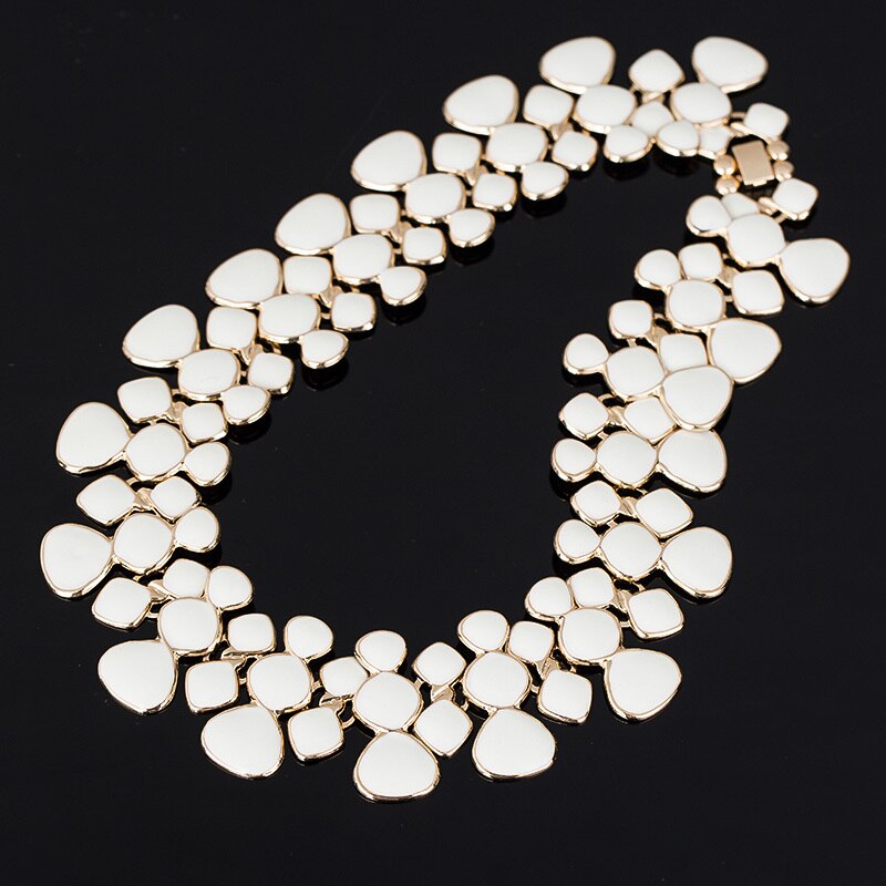 Design choker Short Necklace Popular Big Pendant Clavicle Chain 9 color  Women's Delicate Banquet Jewelry #N003