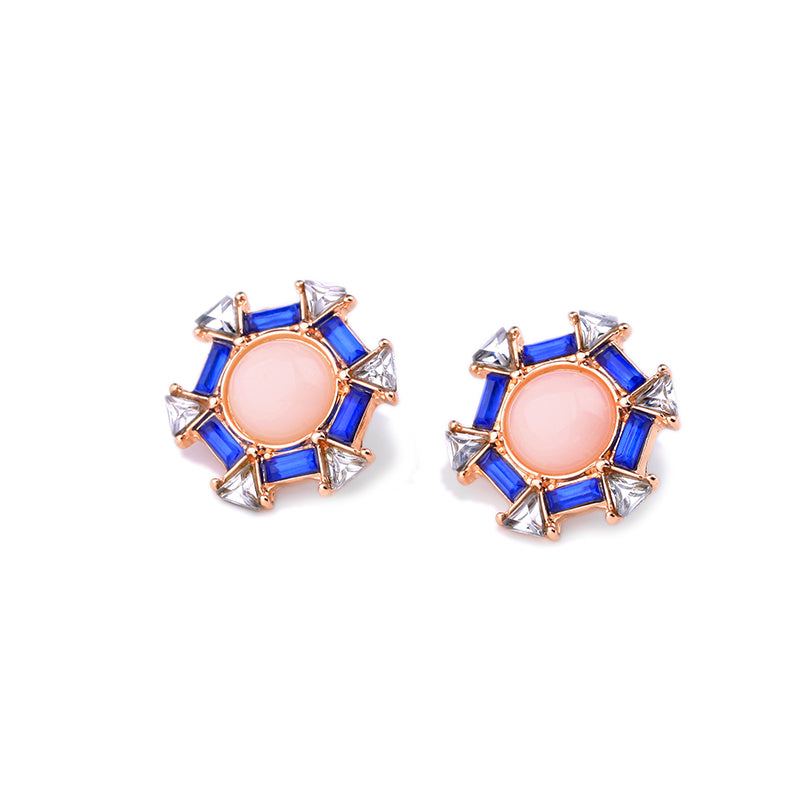 New Design Geometric Snow flower Stud Earrings for Women Online Shopping India Trendy Brand Jewelry Earrings 2020
