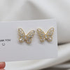 Design Jewelry Premium  Zircon Earrings Smart Butterfly Earrings for women gift