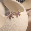 Design Jewelry Premium  Zircon Earrings Smart Butterfly Earrings for women gift