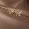 Design Jewelry Premium  Zircon Earrings Smart Butterfly Earrings for women gift