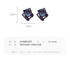 Design Jewelry Simple Black Crystal Metal Earrings aretes de mujer modernos 2022