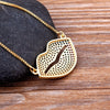 Design Sexy Lips Pendant Necklace Gold Plated Copper Zircon Jewelry Colorful Chain For Women Hip Hop Party Birthday Gifts