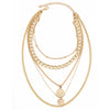 Design Statement Tredndy Neck Chain Set Chic Metal Sweater Chain Vintage Necklace Sets Mutilayered Chian Necklaces