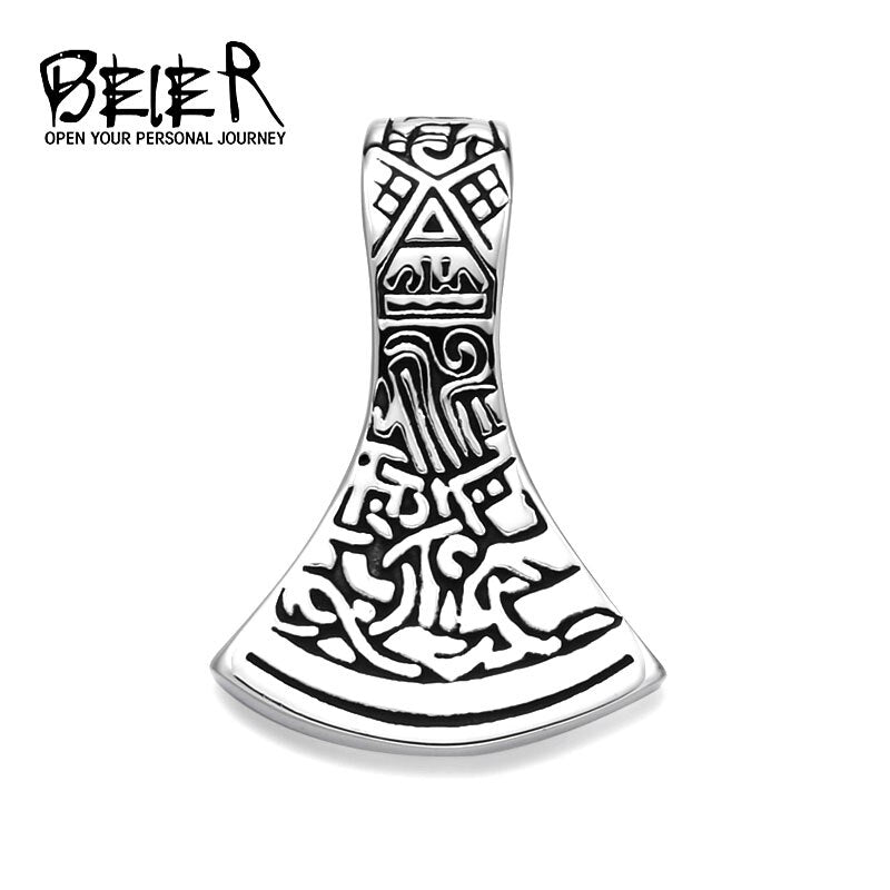 Design Viking Celtic Male Norse Amulet  Axe Pendants Mythology Scandinavian Necklaces Jewelry Gift