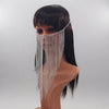 Design Women Gold Color  Chains Multi-Layers Tassel Head Chains Face Jewelry Harness Chains Head Jewelry Halloween Gift