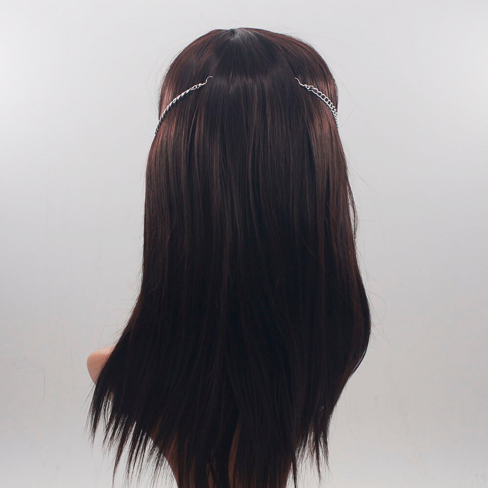 Design Women Gold Color  Chains Multi-Layers Tassel Head Chains Face Jewelry Harness Chains Head Jewelry Halloween Gift