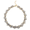 New Design   Charm Crystal Bib choker Necklace rhinestone gem flower Bar Necklace Statement Jewelry for women N557