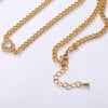Double Layer Heart Necklace Gold Color Thick Chain CZ Zircon Pendant Chokers Necklaces for Women Classic Jewelry Accessories