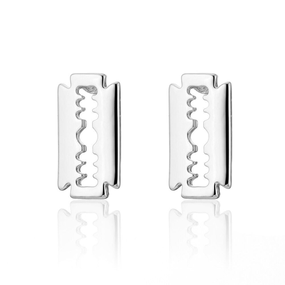 Elegance Gold Silver Color Square Stud Earrings Trendy for Women Girls Travel Jewellry Gift  Party Girl's Earring 2022