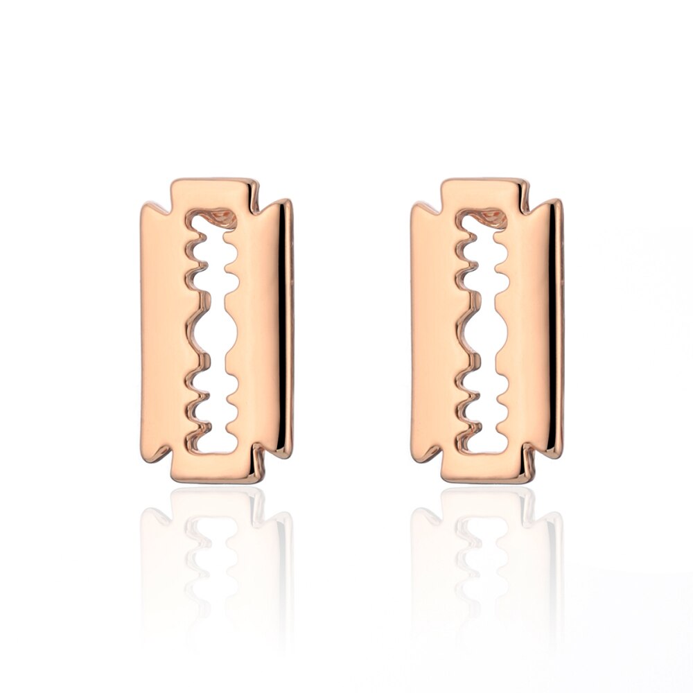 Elegance Gold Silver Color Square Stud Earrings Trendy for Women Girls Travel Jewellry Gift  Party Girl's Earring 2022