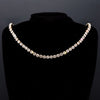 Elegant Dazzling CZ Diamonds Choker Necklace  Tennis Chain Necklace For Women Jewelry Gift Clavicle Chain Necklace