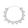 Elegant Dazzling CZ Diamonds Choker Necklace  Tennis Chain Necklace For Women Jewelry Gift Clavicle Chain Necklace