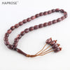 New Elliptical Bracelet Carving Allah Bead Ethnic Style Bracelet 33 Beads tasbih Muslim Allah Text Bead 10*13mm tasbih Gift