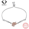 New Europe and America Fashion Style 925 Sterling Silver 12 Constellation Zircon Bracelet for Women Hand Ornaments Fine Jewelry