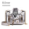 European Brand Designer Chain Motorcycle Bags Women Clothing Shoulder Rivet Jacket Bags Messenger Bag Women Leather Handbags