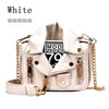 European Brand Designer Chain Motorcycle Bags Women Clothing Shoulder Rivet Jacket Bags Messenger Bag Women Leather Handbags