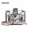 European Brand Designer Chain Motorcycle Bags Women Clothing Shoulder Rivet Jacket Bags Messenger Bag Women Leather Handbags