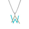 European and American Alan Walker Metal Pendant Necklace Hip Hop Rock Jewelry Nightclub Accessory