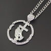 European and American Hip Hop Necklaces Holding The Cross and Praying Hands for Men and Women Pendant Necklaces