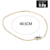 European and American ladies party alloy inlaid zircon necklace design trend all-match rectangular necklace