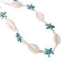 European and American popular ladies party holiday gifts shell necklace starfish ethnic style clavicle chain jewelry