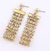 New Exaggerated Mesh Gold Silver Sequins Long Drop Earring For Women Tassel Dangle Long Earrings Statement Jewelry Wholesale