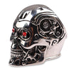 Exaggerated Skull Ring Men's Ring Bohemian Red Crystal Inlaid Metal Silver-Plated Ring Accessories Party Jewelry