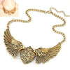 2021 Rhinestone Angel Wings Chain Collar Necklaces For Women Necklace for Dress party Jewelry Accessories