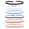 6 Pcs/pack Colorful Velvet strip Choker Necklace Retro Gothic Collar Necklace For Women Girls Punk jewelry