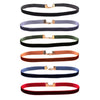 6 Pcs/pack Colorful Velvet strip Choker Necklace Retro Gothic Collar Necklace For Women Girls Punk jewelry