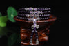New Fashion 6mm 108pcs Purple Crystal Beaded Bracelet Prayer Beads Rosary Mala Bracelet for Mediatation Can Drop Shipping