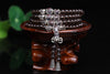New Fashion 6mm 108pcs Smoky Quartz Beaded Bracelet Prayer Beads Muti-Layer Rosary Mala Bracelet for Mediatation