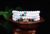 New Fashion 6mm White Chalcedony stone beads Tibetan Buddhist 108 Prayer Beads Gourd mala Prayer Bracelet for Meditation