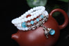 New Fashion 6mm WhiteTridacna Tibetan Buddhist Muti-layer Prayer Beads Necklace Gourd mala Prayer Bracelet for Meditation